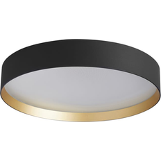 Loom Design Lucia Black&Gold Ceiling Flush Light 45cm