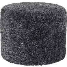 Footrest Poufs Shepherd Frida Black Graphite Pouffe 40cm