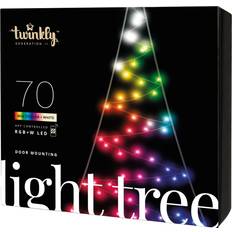 Twinkly Christmas Lights Twinkly Door Mount Pre-Lighted Black Christmas Lamp