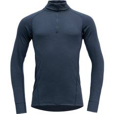 Best Base Layer Tops Devold Duo Active Merino 205 Z.Neck Man - Ink