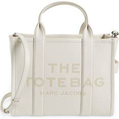 Marc Jacobs The Leather Medium Tote Bag - Cotton/Silver