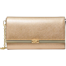 Michael Kors Mona Large Clutch - Pale Gold