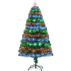 Homcom Prelit Artificial Green Christmas Tree 150cm