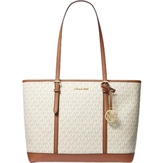 Michael Kors Jet Set Travel Large Logo Tote Bag - Vanilla