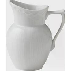 Royal Copenhagen White Fluted Half Lace Cream Jug 0.17L