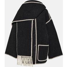 Toteme Embroidered wool-blend scarf jacket