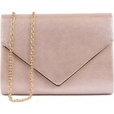 Paradox London Darcy Envelope Clutch Bag, Nude