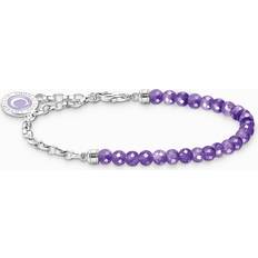Purple Bracelets Thomas Sabo Charm Club Charmista Charmista Violet Sterling Silver Enam