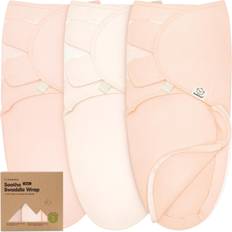 Keababies 3pk Soothe Zippy Baby Swaddles 0-3 Months, Newborn Sleep Sacks, Zipper Swaddle, Swaddle Blanket Angelic Angelic