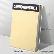 Shein 1pc,A5 Tear-Off Notebook Pads, Wide Ruled, Yellow Paper, 50 Per Writing Pad