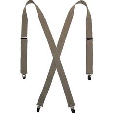 CTM Elastic Clip-End Basic Suspenders Women