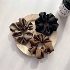 Shein 1pc Large Hair Scrunchie Made Of Anti-Real Silk Material, Random Color Delivery