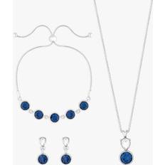 Grey Jewellery Sets Jon Richard Blue Trio Jewellery Set, Silver