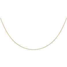 Carissima IBB 18ct Gold Heart Slide Box Chain Necklace, Gold