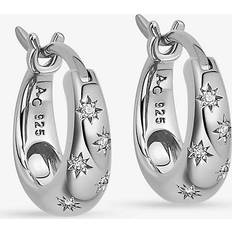 Astley Clarke Celestial North Star White Sapphire Huggie Hoop Earrings