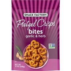 Snack Factory Non-GMO Pretzel Crisps Bites Garlic & Herb