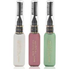 Aquarius Set Of 3 Wash Out Hair Mascara Dye Creams, Red, White & Green