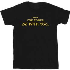 Star Wars May The Force Opening Crawls T-Shirt Black