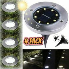 Vivo 4 Pack LED Solar Power Ground Lights Decking Garden