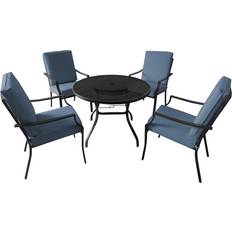 Round Patio Dining Sets Garden & Outdoor Furniture Outdoor Essentials Sardinia Patio Dining Set, 1 Table incl. 4 Chairs