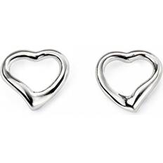 Studio Open Heart Earrings Silver