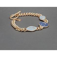 Lucky Brand Silver-Tone Pave Color Celestial Charm Link Bracelet Gold Gold