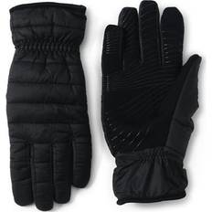 Lands' End Women Gloves Lands' End Women's Ultralight Touchscreen-Compatible Winter Gloves, Medium, Black