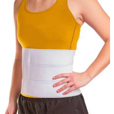 BraceAbility Bariatric Surgery Abdominal Binder after Tummy Tuck, Gastric Bypass & Liposuction M/L 9" White M/L 9"