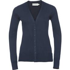 3XL - Women Cardigans Russell V-neck Knitted Cardigan Navy