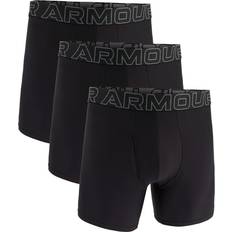 Under Armour Elastane/Lycra/Spandex Men's Underwear Under Armour Men's Performance Tech 6" 3-pack Boxerjock - Black/Castlerock