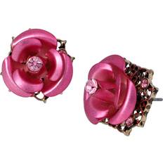 Betsey Johnson Rose Stud Earrings