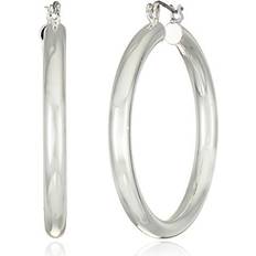 Nine West Tubular Hoop Earring Silver-tone Silver-tone