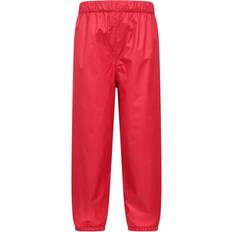 Mountain warehouse Childrens/Kids Fleece Lined Waterproof Trousers Red years/10 years