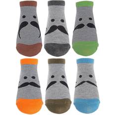 MeMoi Pairs Boys' Mustache Mood Low Cut Socks