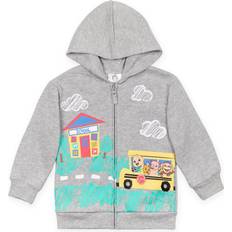 CoComelon CoComelon JJ Baby Boys Fleece Zip-Up Hoodie Heather Grey Months