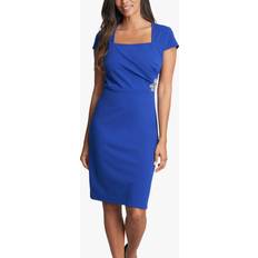 Gina Bacconi Briah Square Neck Embellished Dress Colour: Blue