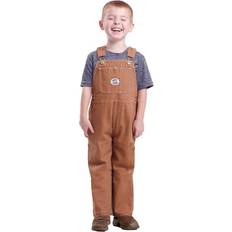 Berne Child Youth Vintage Washed Unlined Duck Bib Overall Unisex Brown duck Brown duck