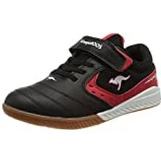 KangaROOS K5-Court EV Sneaker, Jet Black/Fiery red