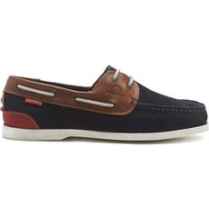 Chatham Gallery II Leather Boat Shoes, Navy/Tan