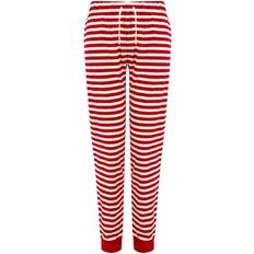 SF Womens/Ladies Stripe Lounge Pants Red/White