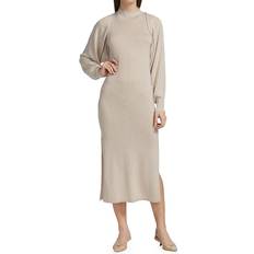 Beige - Men Dresses Naadam 2Pc Wool & Silk-Blend Sweaterdress