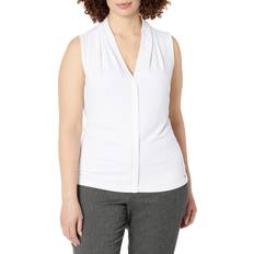 Calvin Klein Tank Tops Calvin Klein Collection Women's V-Neck Shell White