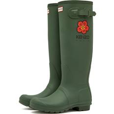 Kenzo x Hunter Wellington Boots Wellies Dark Khaki Womens