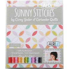 Aurifil Corey Yoder Sunny Stitches Thread Kit 10 Small Spools 12 Weight CY12SS10