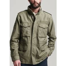 Superdry Bomber Jackets - L - Men Outerwear Superdry Military M65 Jacket, Dusty Olive Green