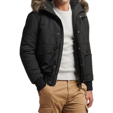 Superdry Bomber Jackets - L - Men Superdry Everest Bomber Jacket - Jet Black