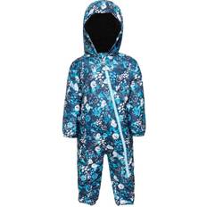 Sportswear Garment Snowsuits Children's Clothing Dare 2b Kid's Bambino II Waterproof Insulated Snowsuit - Blue Floral Print (DKP390_W4G)