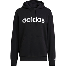 Adidas Essentials French Terry Linear Logo Hoodie - Black/White