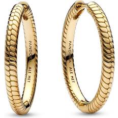 Pandora Moments Charm Hoop Earrings - Gold