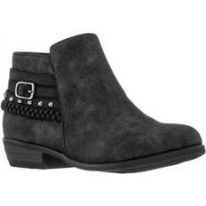 Nina Little Girls Black Shimmer Booties